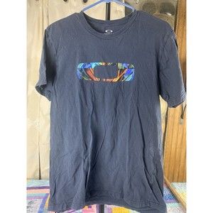 OAKLEY O SIZE M REGULAR FIT Blue T-SHIRT